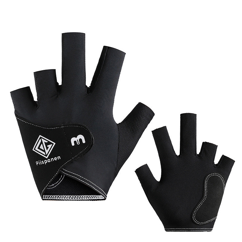 Five-Finger Billiard Gloves Breathable Wear-Resistant Single Non-Slip Half-Finger Lightweight Snooker Gloves for Unisex
