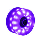 6 lights double row roller skates transparent flash wheel four-wheel roller skate universal PU light-emitting wheel indoor outdoor wheel