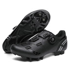 Road bike lock shoes hard bottom factory direct men's and women's mountain bike bicycle shoes lockless cycling shoes lock pedal suit