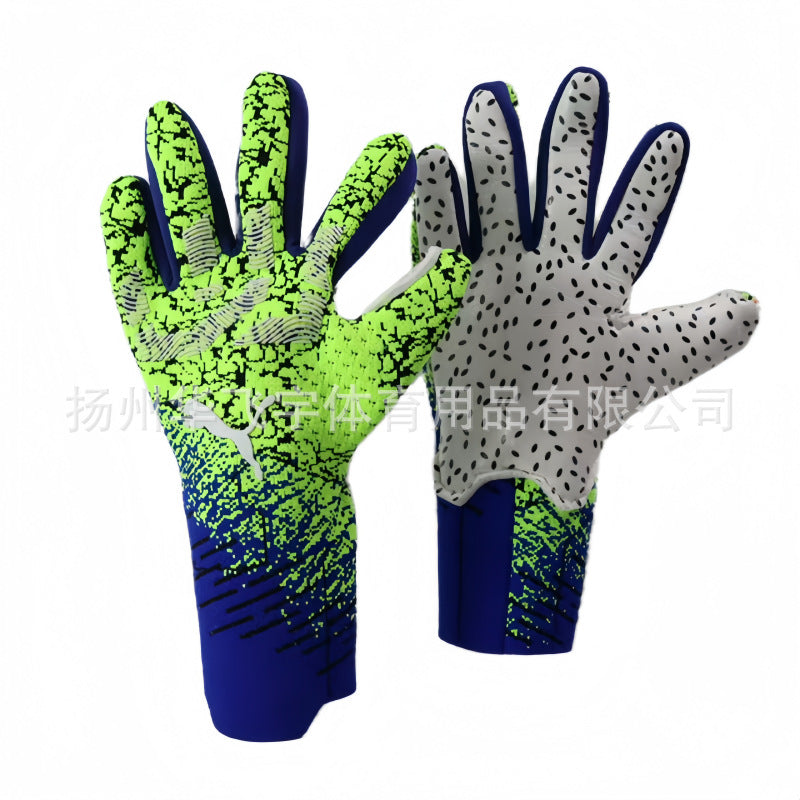 Ebay cross-border explosions high-end football gloves latex material non-slip wear-resistant training professional goalkeeper gloves breathable