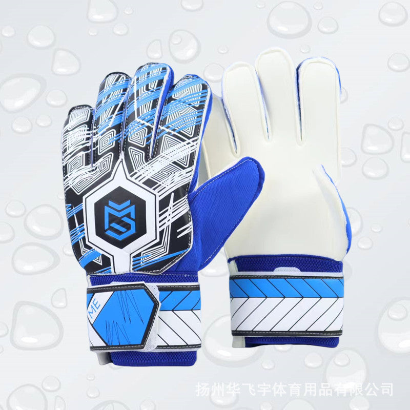Football goalkeeper gloves children's adult training game thickened latex wear-resistant fingerguard manufacturers supply