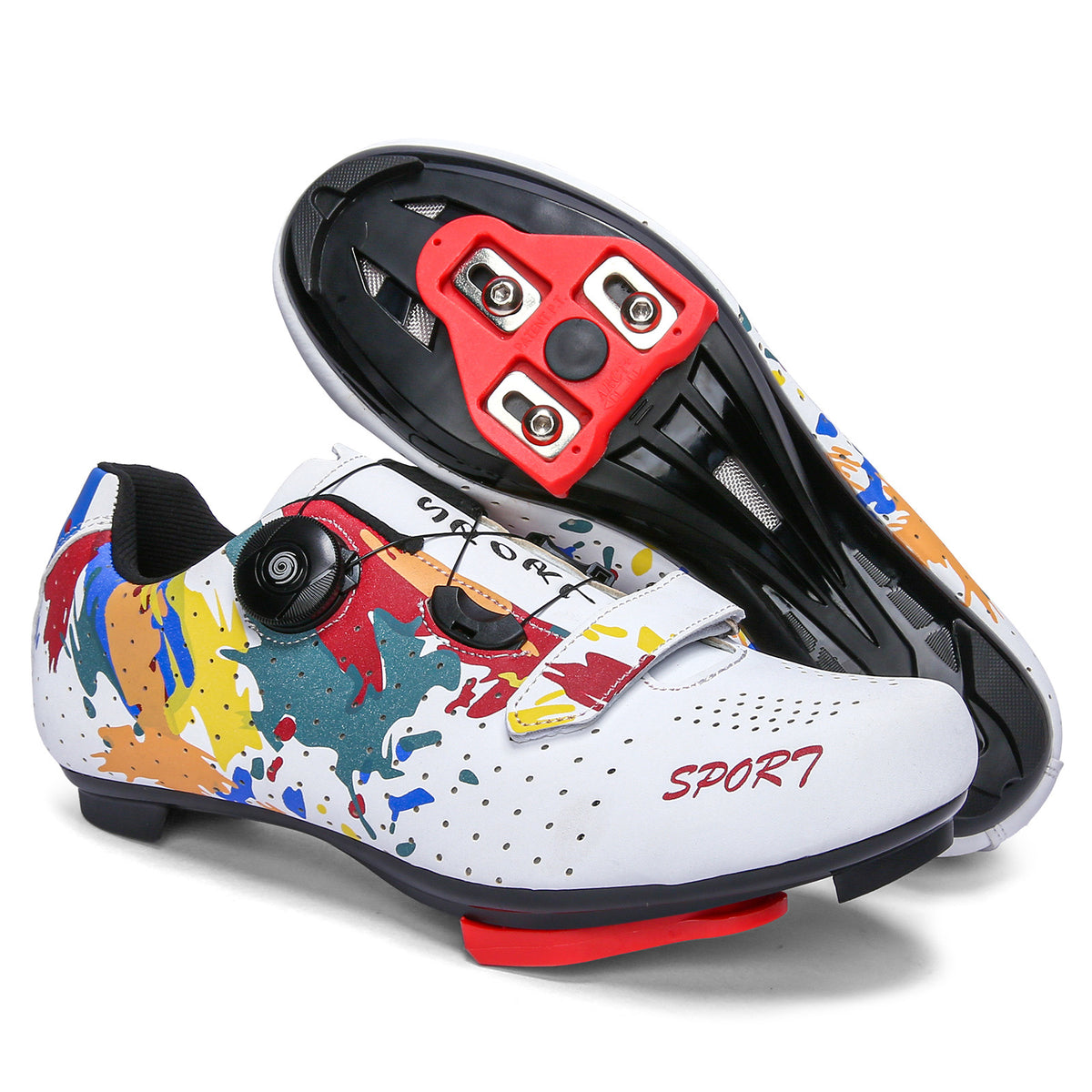 New Style Cycling Shoes with Lock Spring Lock Shoes for Men and Women Road Bike Booster Shoes Hard Sole Mountain Bike sneaker