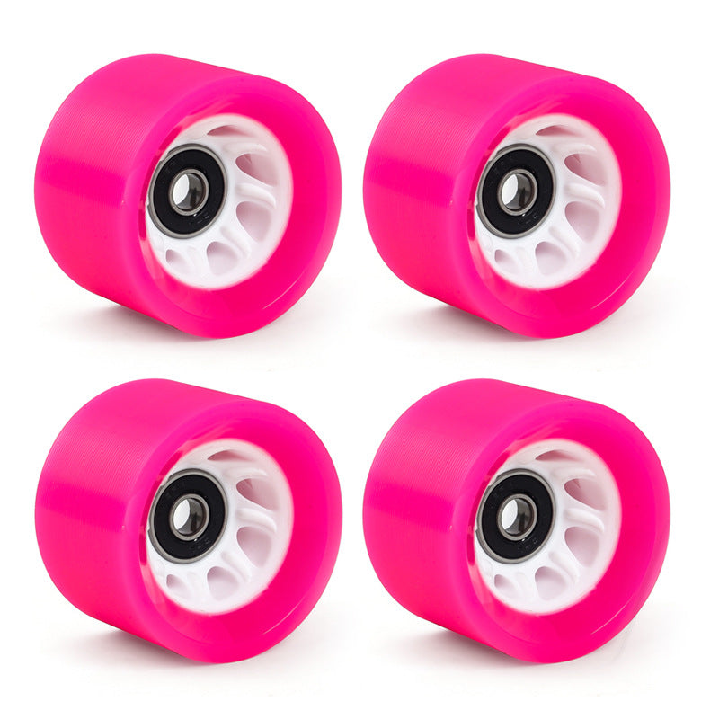 Double-row roller skates wear-resistant carpool four-wheel skates high hardness speed pulley roller skates skateboard universal Pu wheel
