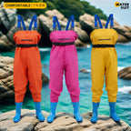 Women's Water Pants Children's Water-driven One-piece Wading Pants Rain Pants Rain Boots One-piece Water-playing Rain Clothes Water Pants