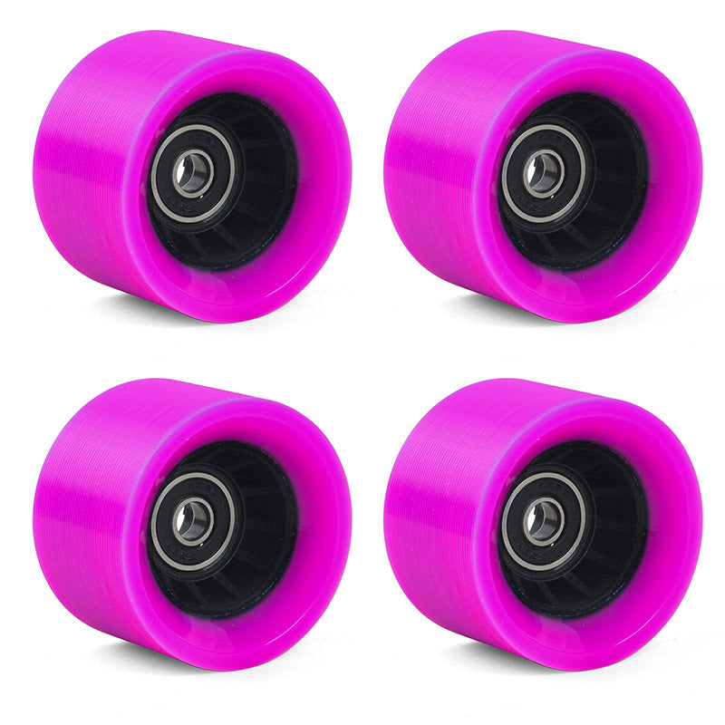 Double-row roller skates wear-resistant carpool four-wheel skates high hardness speed pulley roller skates skateboard universal Pu wheel