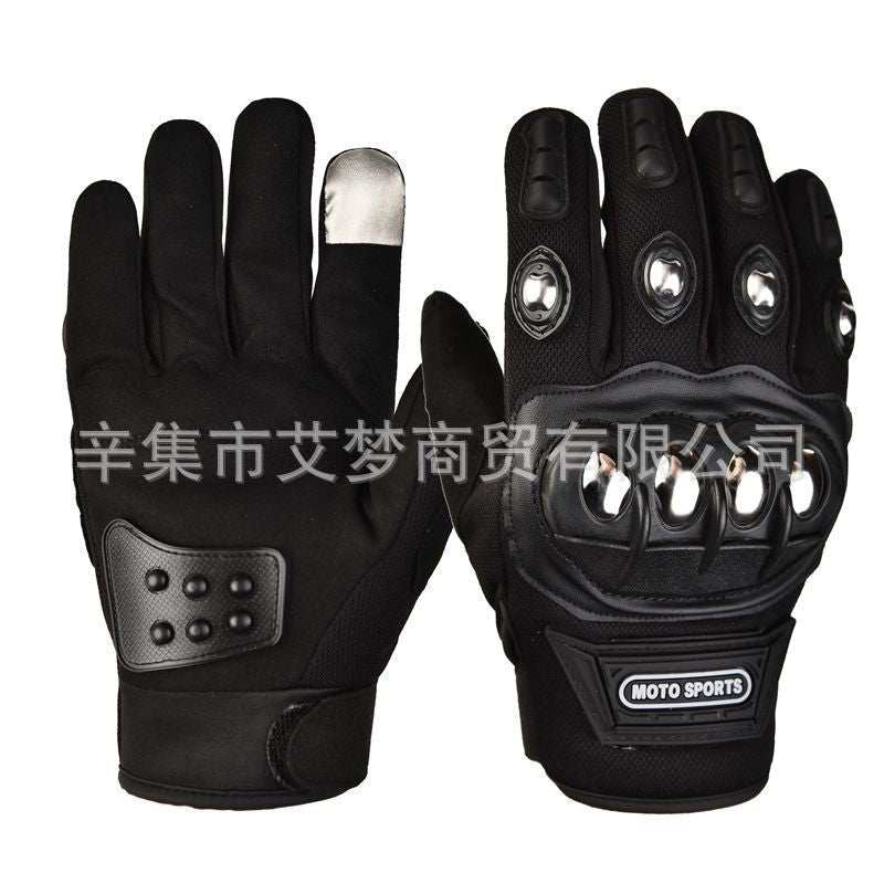 Summer Half-finger Motorcycle Gloves Riding Half-finger Breathable Motorcycle Racing Wear-resistant Non-slip Anti-fall-resistant Motorcycle Gloves for Men