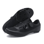 2025 New Summer Bag-Soled Road Bike Lock Shoe Set for Men Breathable Seamless Lock-Free Cycling Shoes Nylon Hard Sole