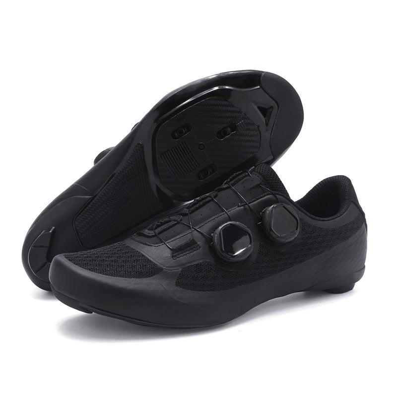 2025 New Summer Bag-Soled Road Bike Lock Shoe Set for Men Breathable Seamless Lock-Free Cycling Shoes Nylon Hard Sole
