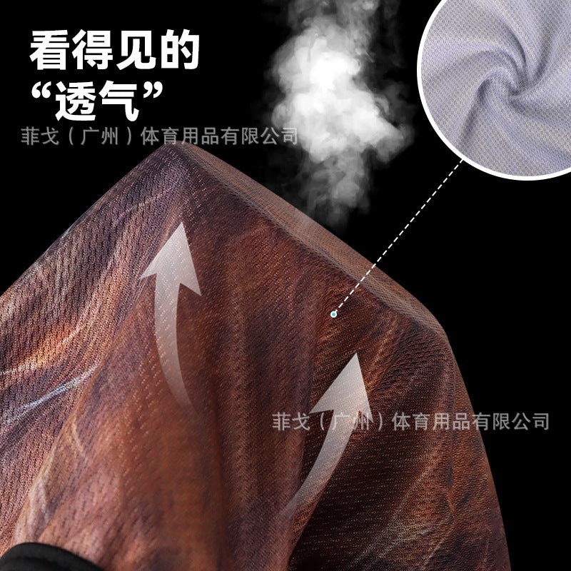 Summer Riding Mask Face Gini Women's Full Face Quick-drying Motorcycle Headgear Men's 3D Color Interesting Animal Headgear