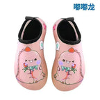 Cartoon Children's Beach Shoes Hard Sole Wading Shoes Diving Equipment Snorkeling Shoes and Socks Barefoot Swimming Shoes Diving Socks Quick-drying