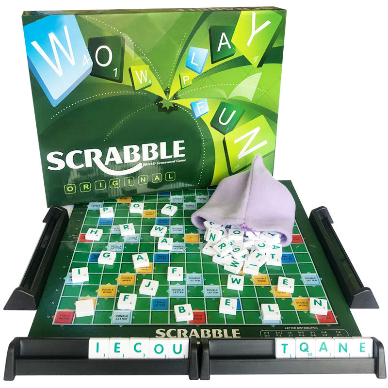 Children's English Chess English Alphabet Scrabble Girl Primary School Student Textbook Multiplayer Desktop Game Parent-Child Interactive Toy