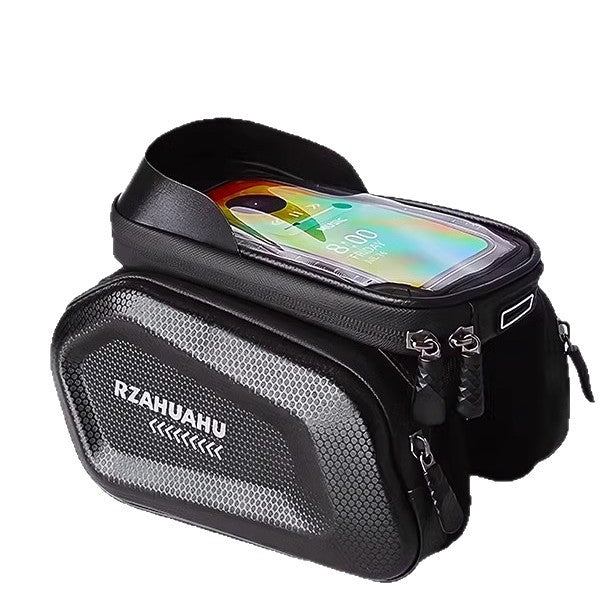 Cross-Mirror Bicycle Front Beam Bag Mountain Road Bike Bag Large Capacity Rainproof and Waterproof Bilateral Bag Outdoor Riding Accessories