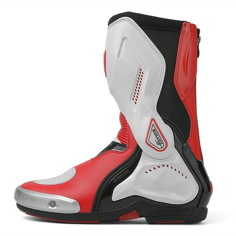 Motorcycle Riding Boots Are Comfortable and Wear-Resistant, Track-Level Protective Boots, Motorcycle Anti-Fall Riding Boots, Motorcycle Rider Equipment