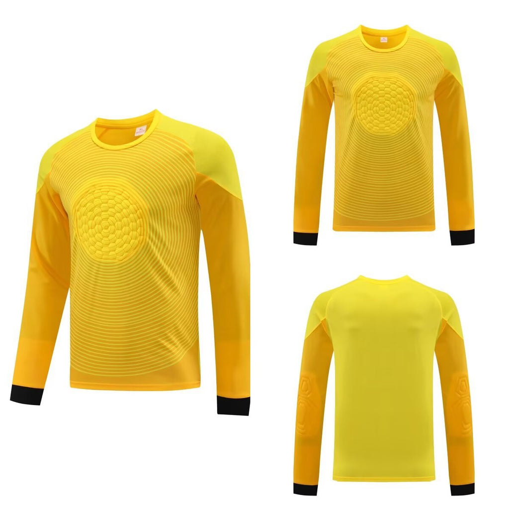 2025 Football Goalkeeper suit Long Sleeve Competition Training Team Uniform Breathable Children's Cross-border Foreign Trade Jersey Printable