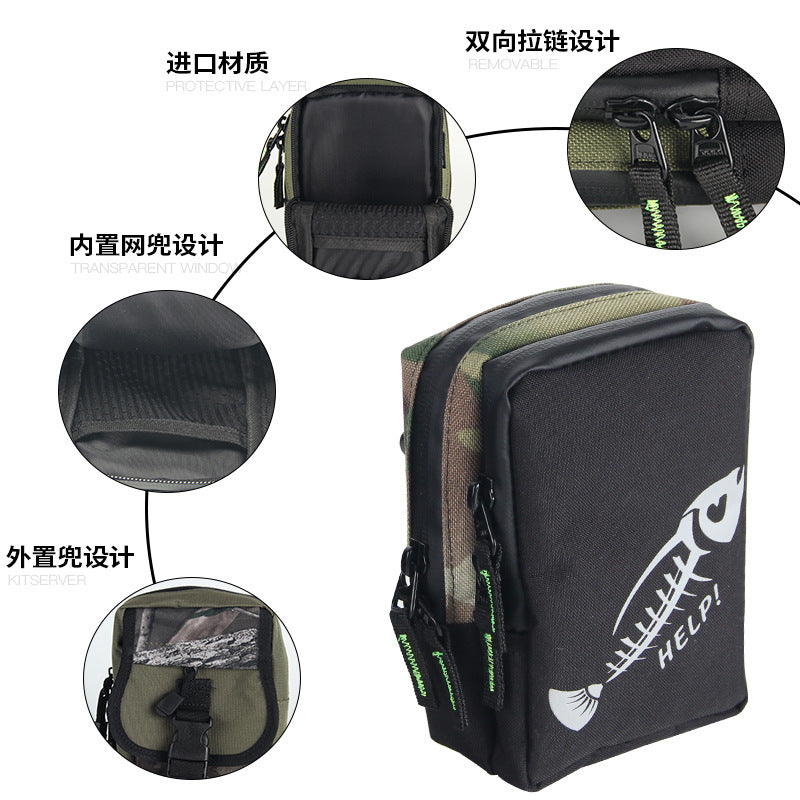 Ailuya fishing gear accessory bag storage packaging bait pendant bag wheel bag with compartment Luya bag cross-border