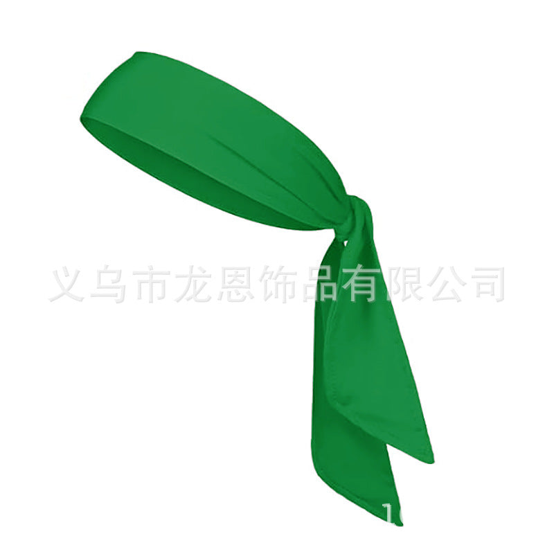 Men's and Women's Sports Hair Band Sweat Absorbent Headband Breathable Quick-drying Hair Band Solid Color Tennis Headband Strap Pirate Headband