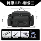 [Send bait box] fishing gear Luya special storage bag waist bag crossbody shoulder waterproof bag large capacity fishing rod bag