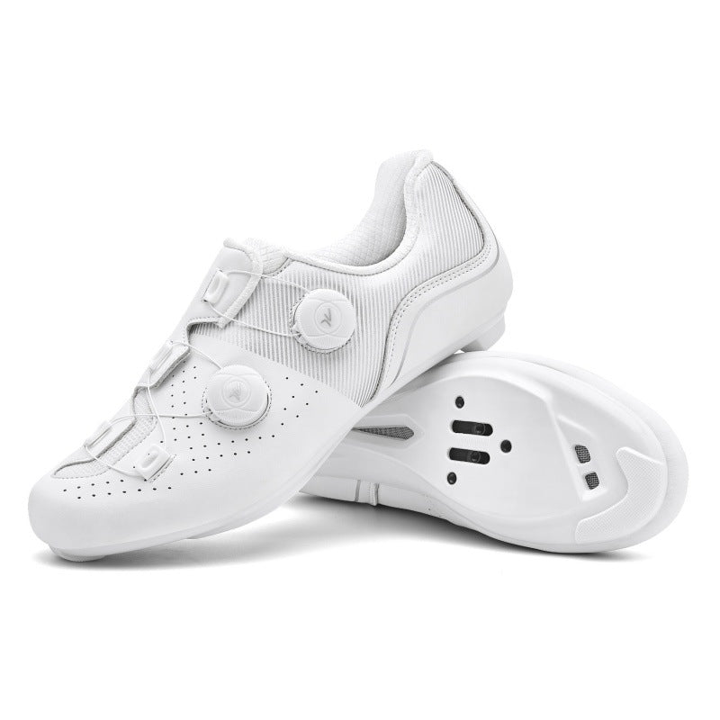 Cycling Shoes Outdoor Riding Shoes Non-Lock Rubber Sole Road Sole Mountain Sole Outdoor Cross-Border Popular Double Buckle Lock Shoes