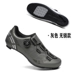Road bike lock shoes hard bottom factory direct men's and women's mountain bike bicycle shoes lockless cycling shoes lock pedal suit