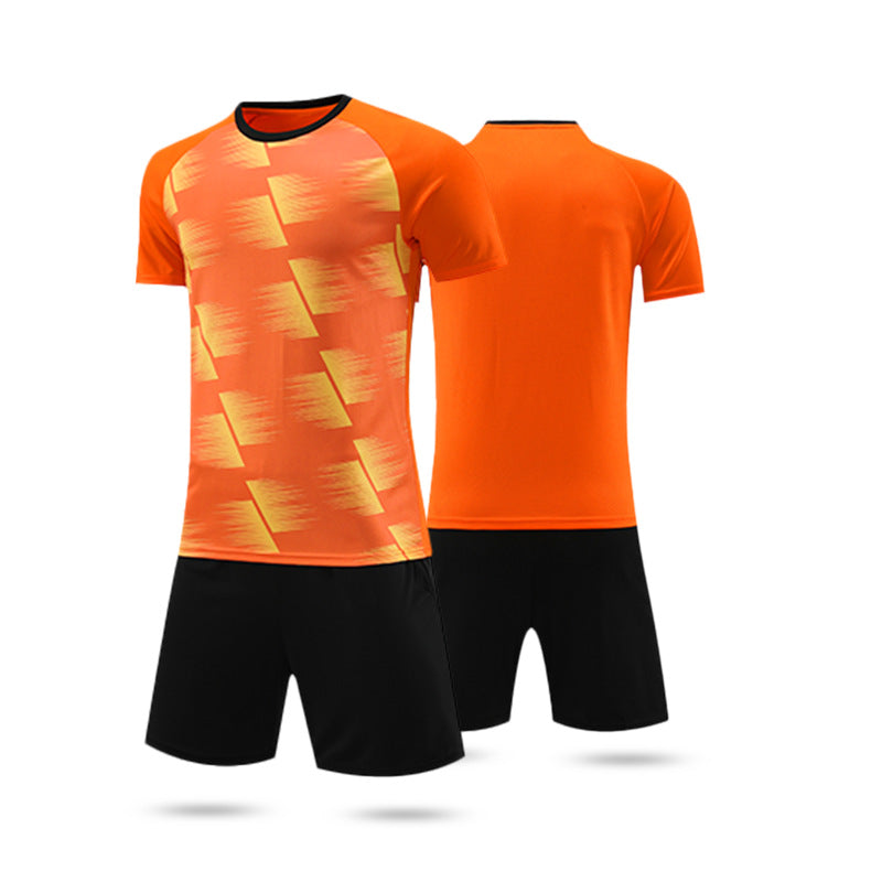 Football Uniform Suit Customized Light Version Adult and Children's Game Training Uniform Summer Breathable Sweat-Absorbent Jersey Drop Shipping