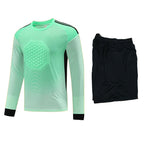 2025 football goalkeeper suit suit men's and women's competition dragon gate suit cross-border foreign trade children's competition breathable long sleeve summer