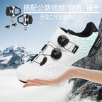 Cross-Border Foreign Trade Bicycle Shoes, Cycling Shoes, Men's and Women's Road Bike Lock Shoes, Mountain Bike Power-Assisted Shoes, Hard Sole Wholesale