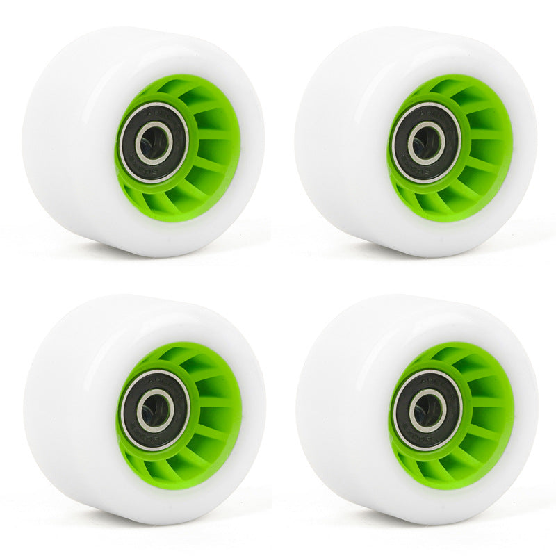 Double-row roller skates wear-resistant carpool four-wheel skates high hardness speed pulley roller skates skateboard universal Pu wheel