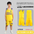Children's Basketball Uniform Set Men's Basketball Team Uniform Jersey Basketball Training Camp School Sports Meeting Children's Basketball Team Uniform Number Printing