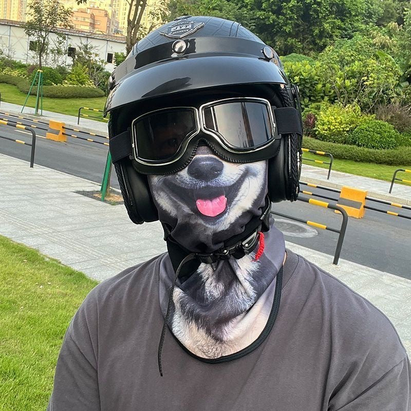 Summer Sun Protection Mask, Full-Face Thin Veil, Face Mask, Neck Protection, Neck Hanging Ear Mask, Outdoor Sunshade, Floral Breathable Cycling Veil