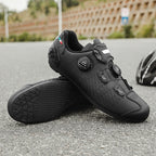 Road Bike Lock Shoes, Bicycle Riding Shoes, Lock-Free Summer Hard-Soled Mountain Bike Breathable and Wear-Resistant Professional Cycling Lock Shoes
