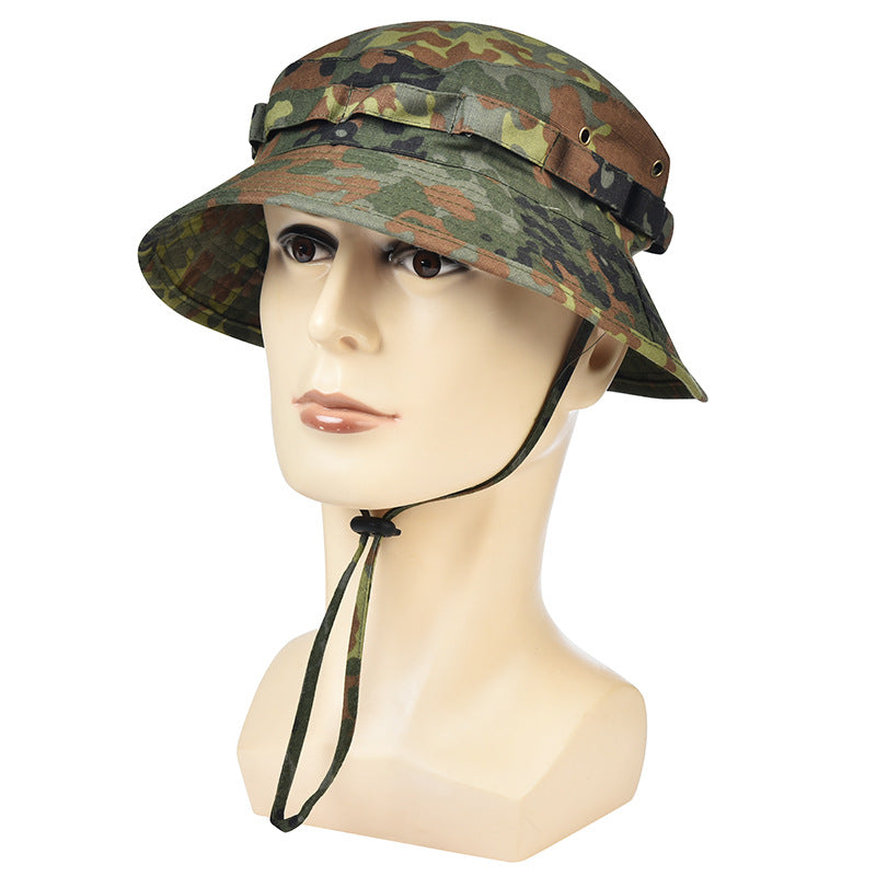 BENNI Hat Sun Protection Military Fan Tactical Hat Men's Outdoor Mountaineering Fisherman Hat Big-brimmed Sunshade Hat Round-brimmed Cowboy Hat