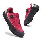 Road Mountain Men's and Women's Locked Bicycles Unlocked Shoes Hard-Soled Spinning Cycling Shoes Gym Black