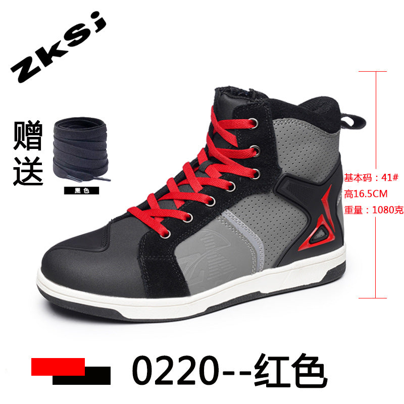 Cross-border motorcycle riding shoes motorcycle boots four seasons breathable anti-fall knight equipment road racing shoes parkour shoes four seasons