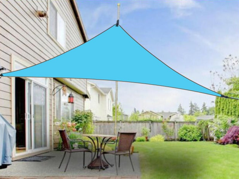 Cross-Border Canopy Tent Large Courtyard Sunshade Outdoor Camping Silver-Coated Triangular Canopy Pergola Awning