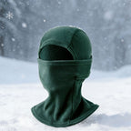 Fleece-Lined Winter Windproof and Warm Face Mask, Cold-Proof Face Protection for Skiing and Cycling, Neck Warmer, Hat and Earmuffs All-In-One Hat