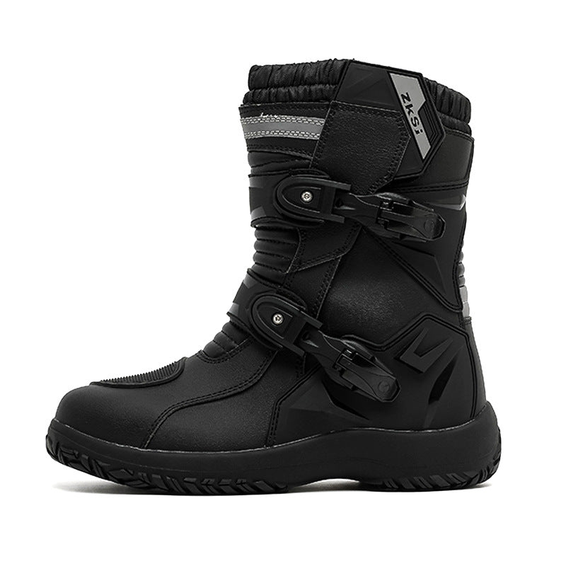 Cross-Border Motorcycle Riding Shoes, Rally Boots, Anti-Fall, Breathable, Anti-Fall Rider Equipment, Road Racing Shoes, Parkour Shoes, All Seasons