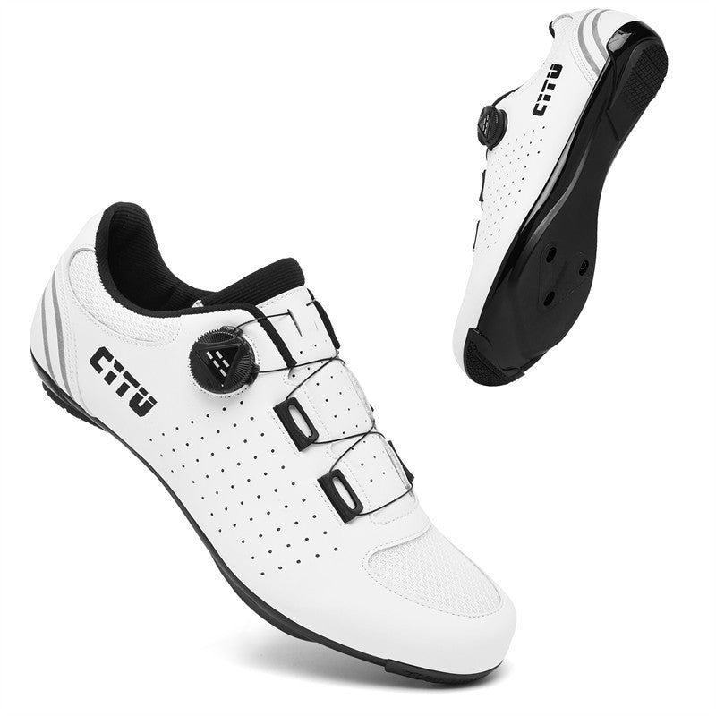 Bicycle shoes this year's new cross-border men's and women's couple's cycling shoes outdoor off-road lock shoes lock-free rubber shoes