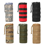 1000D Outdoor Mountaineering MOLLE Tactical Kettle Bag Travel Thermos Cup Kettle Bag 1.5L Water Cup Kettle Storage