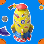Cross-border new e-commerce space rocket sprinkler children's outdoor water pressure lift rotating water spray water toys