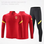 Football Training Clothing suit Men's Jersey Long Sleeve Winter Competition Team Clothing Adult Children's Jersey appearance uniform Football uniform