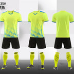 Football uniform suit printing adult children football match training team uniform short sleeve jersey printing number sportswear