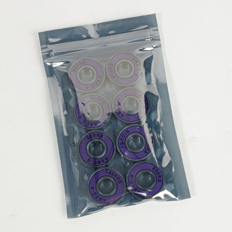 Double row skate wheels 608RS bearing silent skateboard roller skates universal chrome steel high speed color roller