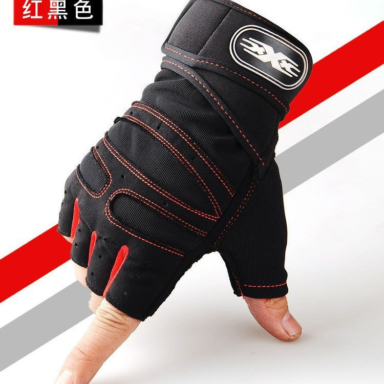 Fitness Gloves Half-Finger Men's and Women's Breathable Mesh Gym Sports Yoga Non-Slip Anti-Callousing Cycling Sports Gloves