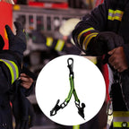 Cross-border fire gloves clip support with reflective nylon webbing firefighter gloves strap nylon webbing buckle