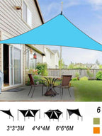 Cross-Border Canopy Tent Large Courtyard Sunshade Outdoor Camping Silver-Coated Triangular Canopy Pergola Awning
