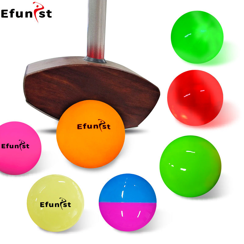 Golf Park Ball 60mm New Three-layer Ball Outdoor LED Luminous Ball Solid Color Night Flash Ball