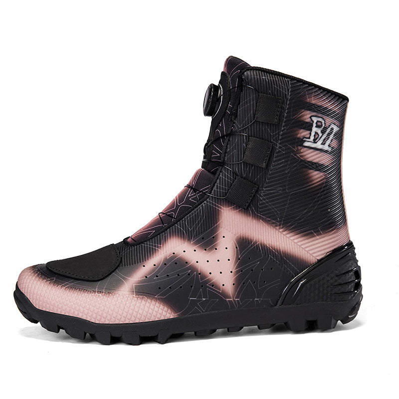 Motorcycle Boots Cross-Border Waterproof High-Top Men's Large Size Outdoor Motorcycle Riding Non-Slip Protective Wear-Resistant Motorcycle Shoes