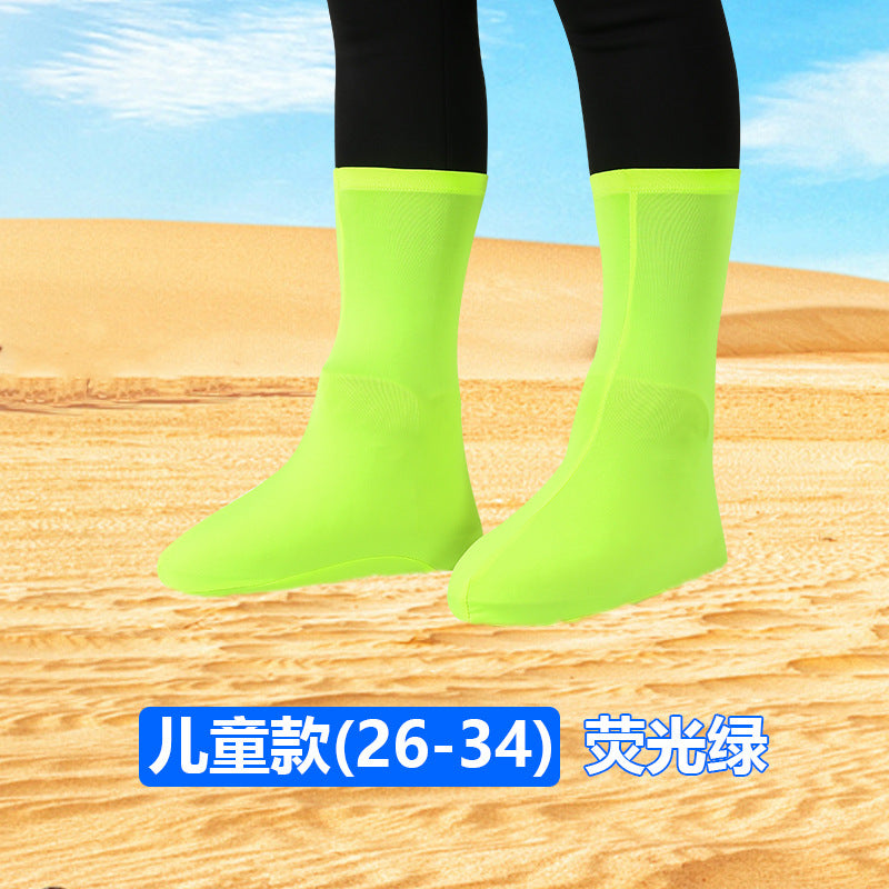 Desert Anti-sand Shoe Cover Foot Cover Hiking Travel Equipment Mingsha Mountain Children's Beach Travel Anti-wear Elastic Shoe Cover