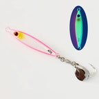 Spanish mackerel iron plate small fat man iron plate luya bait speed sink with sequin hook mackerel cannonball yellow bonito sea fishing shore throwing boat fishing