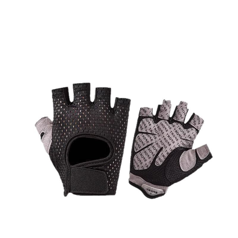 Fitness Gloves Half-Finger Men's and Women's Breathable Mesh Gym Sports Yoga Non-Slip Anti-Callousing Cycling Sports Gloves
